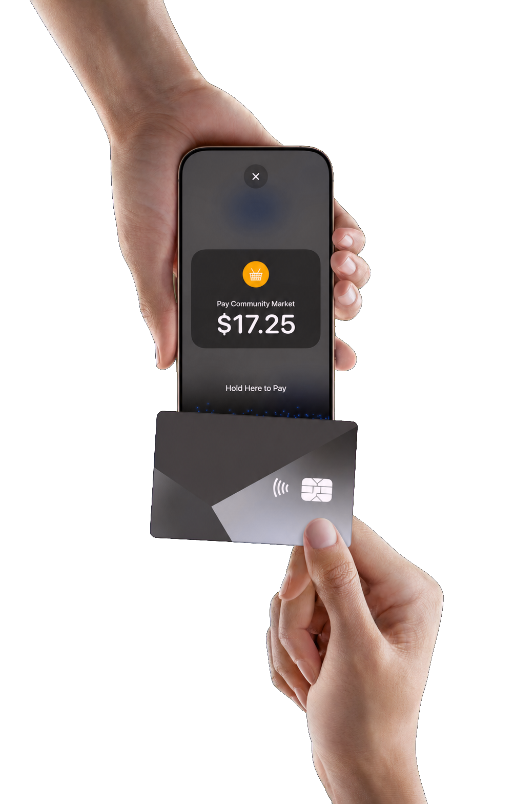 iPhone cobrando sin terminal con Tap to Pay en Ameniti
